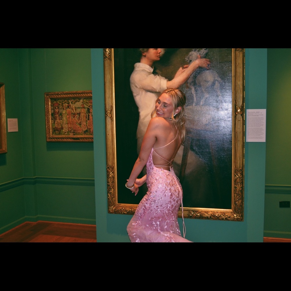pink prom dress